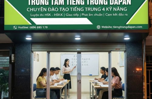 Lớp học tiếng trung buổi tối cho công nhân KCN Mỹ Phước 1 2 3 4 Bến Cát style=