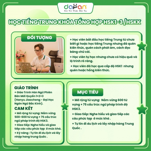 Khóa Offline Tổng Hợp HSK1+2+3/HSKK style=