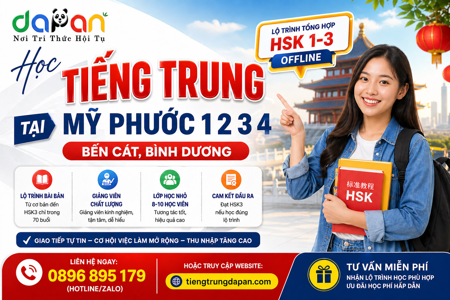Khóa Học tiếng hoa giao tiếp tại Mỹ Phước, Bến Cát
