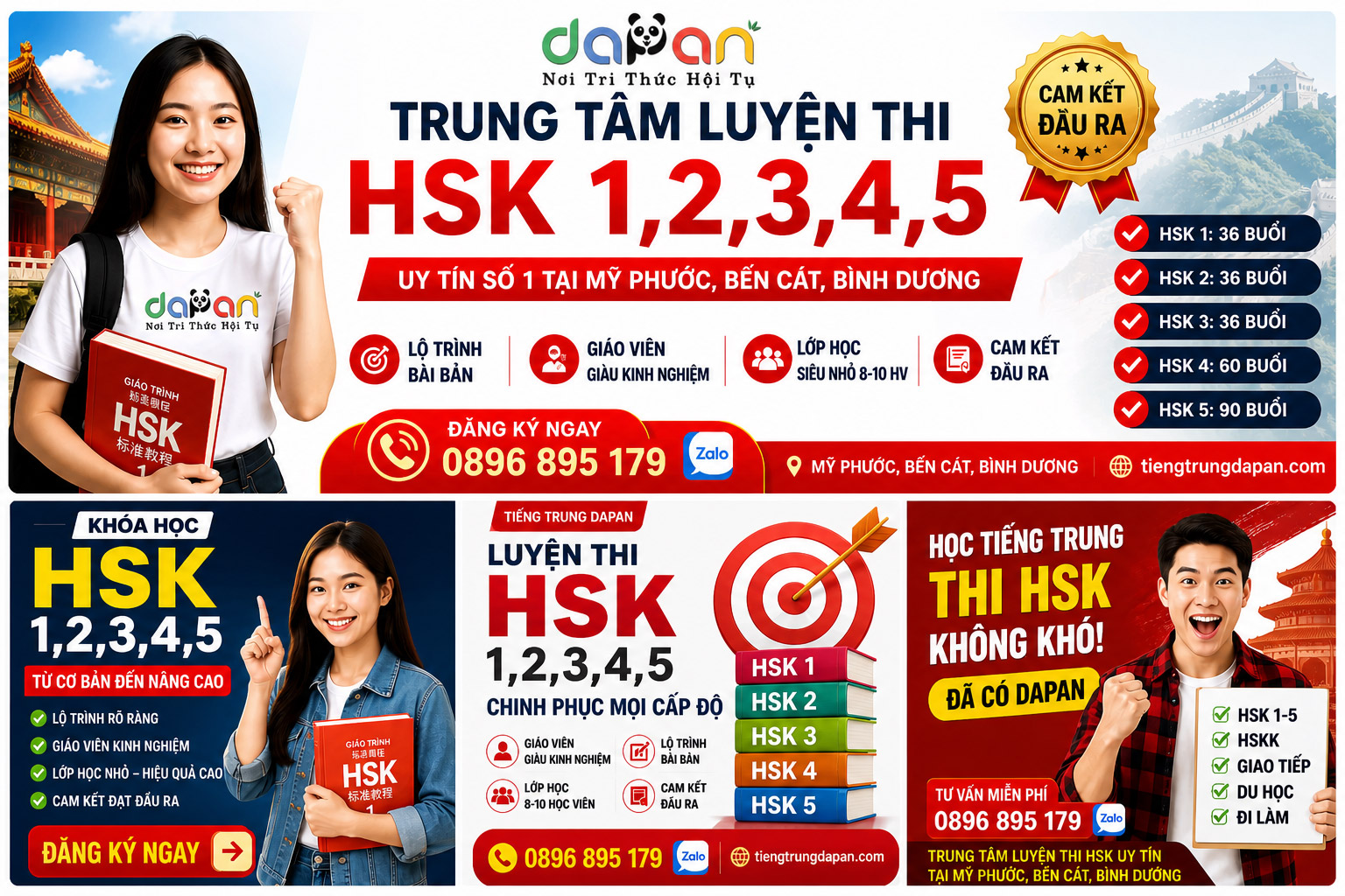 trung tâm luyện thi HSK 1, 2, 3, 4, 5 tại mỹ phước, bến cát