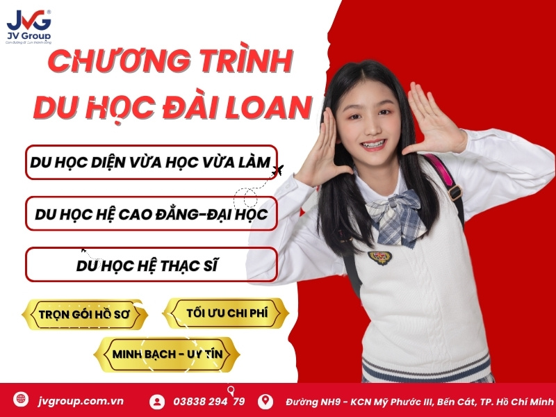 Du học Đài Loan Trung Quốc tại Mỹ Phước Bến Cát